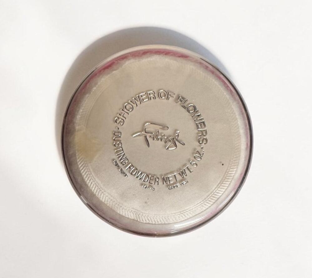 Vtg Perfume READ 5oz 141.7g FABERGE Shower Of Flowers Dusting Powder NOS